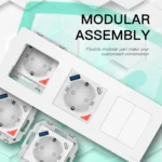 پریز هوشمند 16A با پورت MOES - USB + USB Type C - پروتکل وای فای