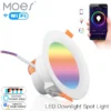 پنل هالوژن RGB هوشمند ۷ وات MOES - پروتکل وای فای
