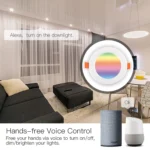 پنل هالوژن RGB هوشمند ۷ وات MOES - پروتکل وای فای