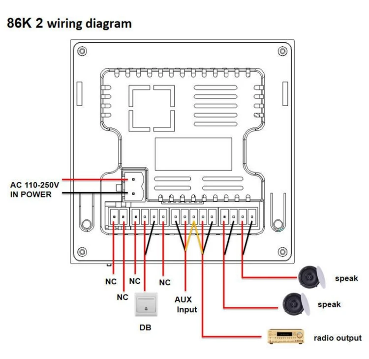 پنل موسیقی دیواری روتاری مدل: JX 86K