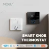 ترموستات پکیج هوشمند MOES با کلید روتاری و صفحه نمایش LED - پروتکل زیگبی