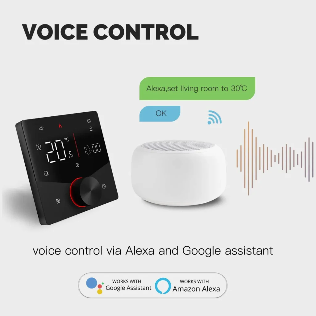 ترموستات پکیج هوشمند MOES با کلید روتاری و صفحه نمایش LED - پروتکل زیگبی