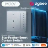 کلید لمسی هوشمند پرده برقی MOES Star Feather زیگبی مدل ZS-SF-EUC