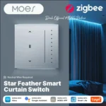 کلید لمسی هوشمند پرده برقی MOES Star Feather زیگبی مدل ZS-SF-EUC