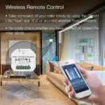 رله هوشمند پرده برقی 500 وات MOES زیگبی و RF مدل MS-108ZR